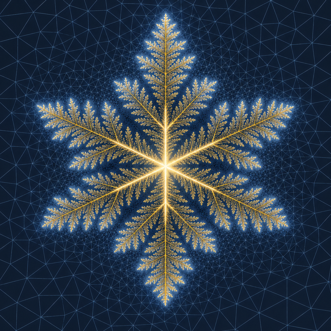 Phase-field dendritic growth pattern over a finite element mesh